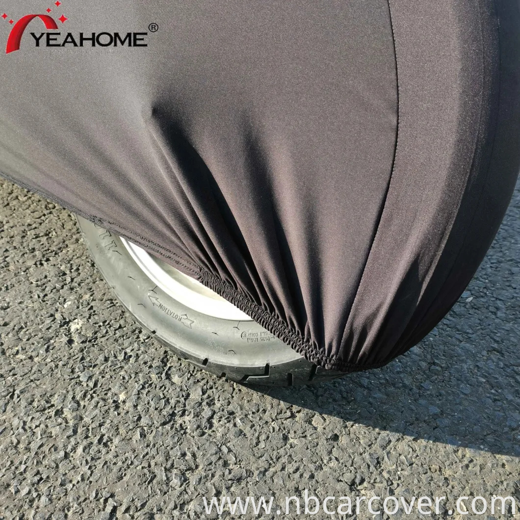 Full Black Super Elastic Soft Inside Motorcycle Cover Indoor Dust-Proof Cover